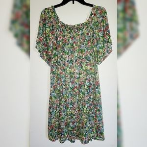 H & M Floral Dress - Off The Shoulder